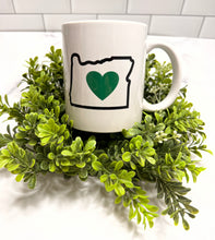 Load image into Gallery viewer, Oregon classic heart mug i love oregon mug
