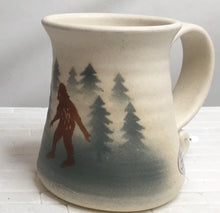 Load image into Gallery viewer, Ceramic hand made sasquatch mug.
